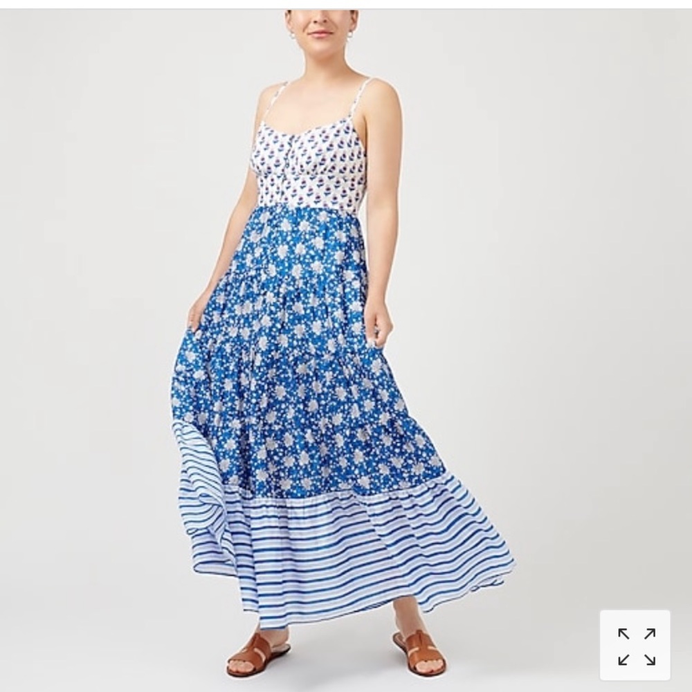 Button front maxi dress